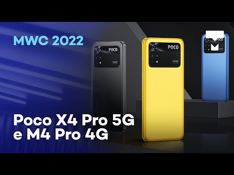Os novos Poco X4 Pro 5G e Poco M4 Pro 4G direto do MWC 2022!