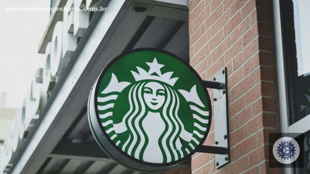 Símbolo da Starbucks, marca de cafés que vai reciclar seus copos. 