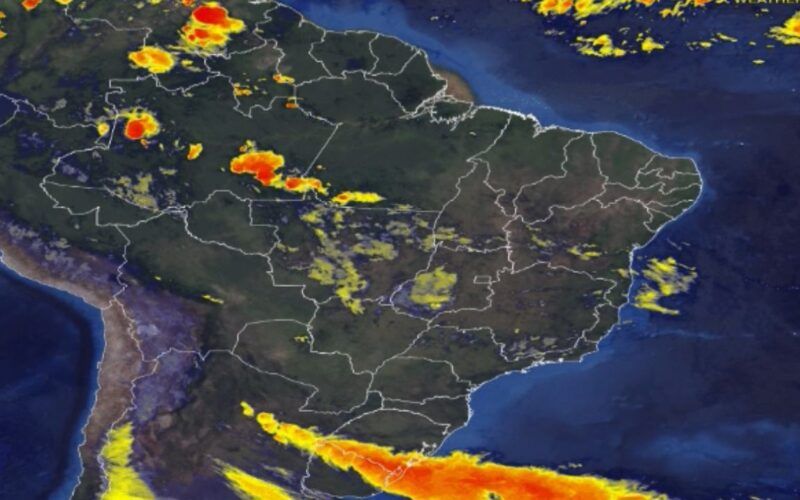 Nuvens carregadas se concentram no Rio Grande do Sul. Confira os detalhes