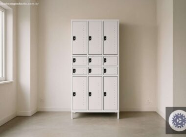 Armário de Plástico PEAD 2 Portas: Ideal para Espaços Pequenos e Funcionais