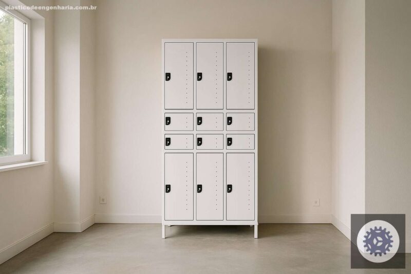 Armário de Plástico PEAD 2 Portas: Ideal para Espaços Pequenos e Funcionais