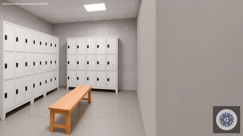 Armário para Vestiário 4 Portas em BH: Como o Plástico PEAD Combate a Oxidação