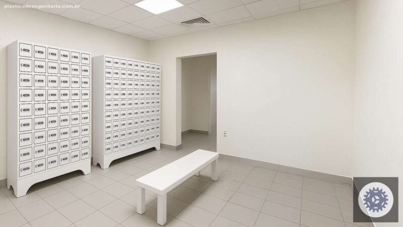 Armário para Vestiário 6 Portas: Por que o Plástico PEAD É Mais Leve e Resistente?