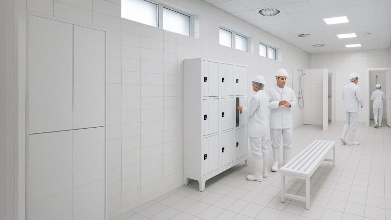 armario para vestiario roupeiro 9 portas em plastico pead porta cadeado areas umidas industria macam brasil 1