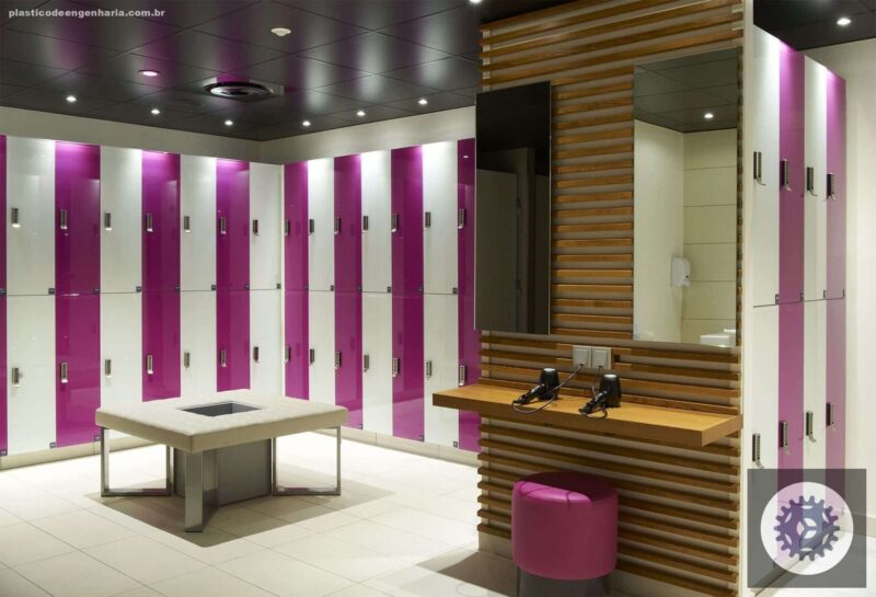 Armário para Vestiário com Ventilação: Como o Design do Plástico PEAD Reduz Odores