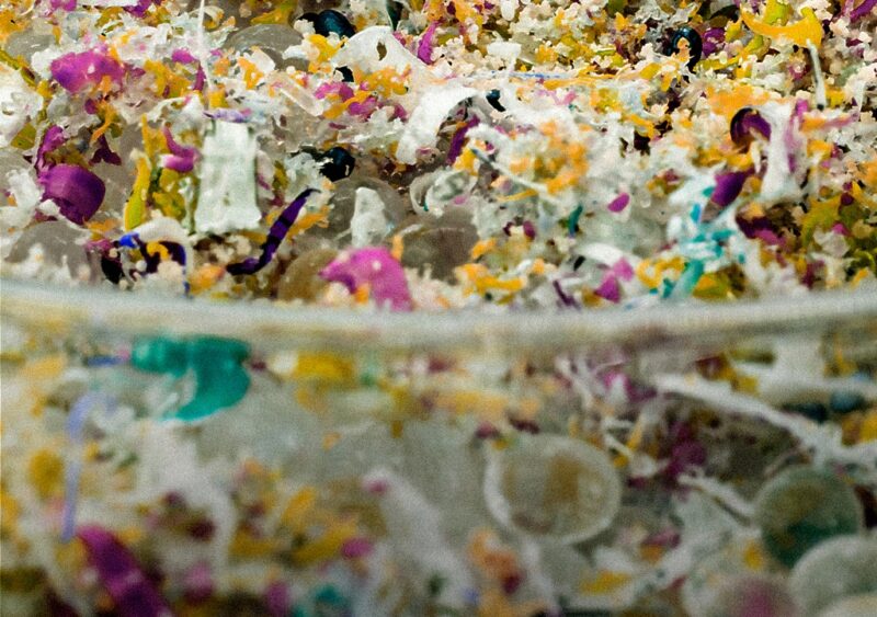 Cadeiras sustentáveis fabricadas com plástico moldável sem corante usando energia renovável para mais durabilidade