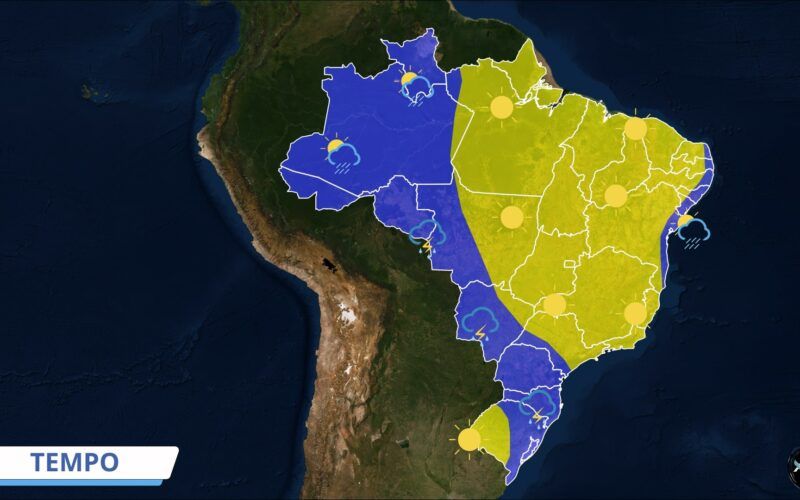 Tempo severo traz fortes chuvas com granizo em áreas de pasto. Saiba os detalhes
