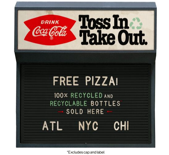coca cola lanca nova campanha de reciclagem com garrafas de pet