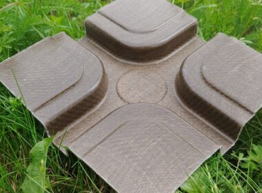 Continuous-Fiber-Reinforced Thermoplastic Composite Made Entirely from Natural Resources