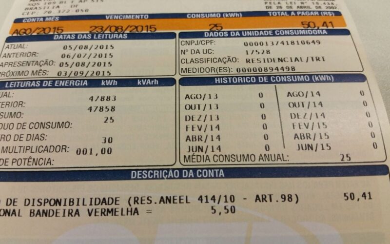 Conta de luz tem alta de 2,96% e puxa inflação de junho, mostram dados.