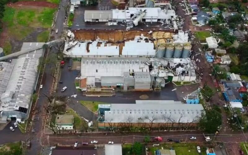 desastre em coopatrigo microexplosao causada por chuva no rs deixa