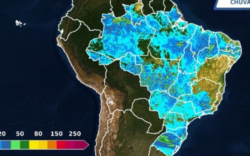 Temporais se espalham de norte a sul do País. Saiba como ficam os volumes de chuva