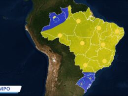 Frente fria provoca chuvas de mais de 150 milímetros. Saiba onde