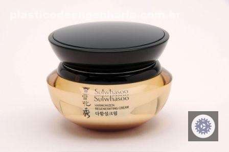 efeito de impressao distintivo em jars cosmeticos com sobreposicao