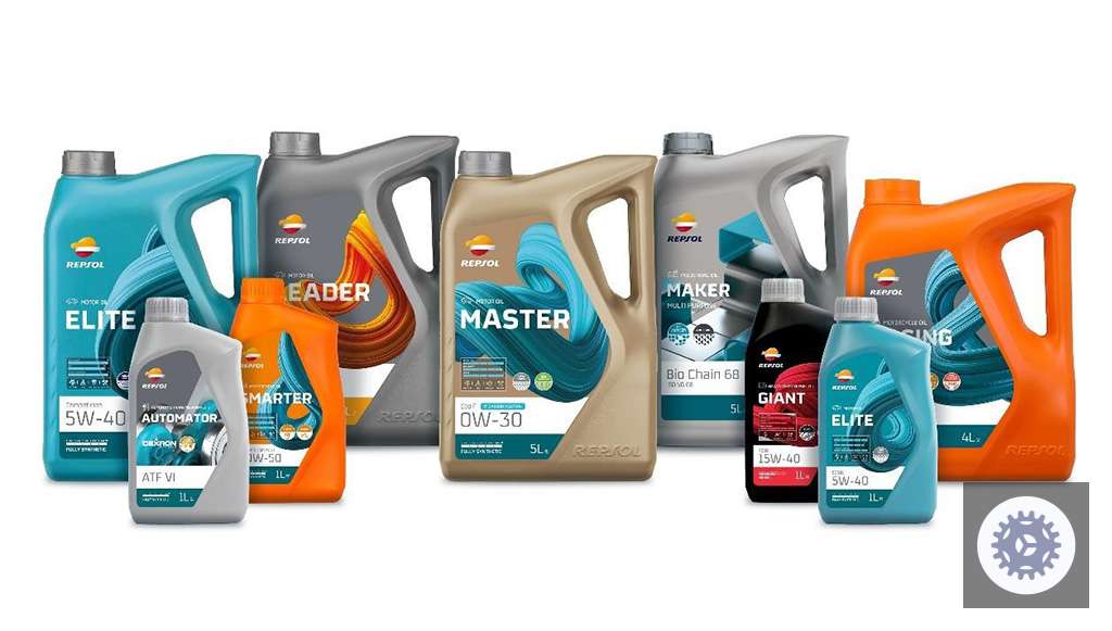 Embalagens de lubrificantes da Repsol feitas com plástico reciclado pós-consumo