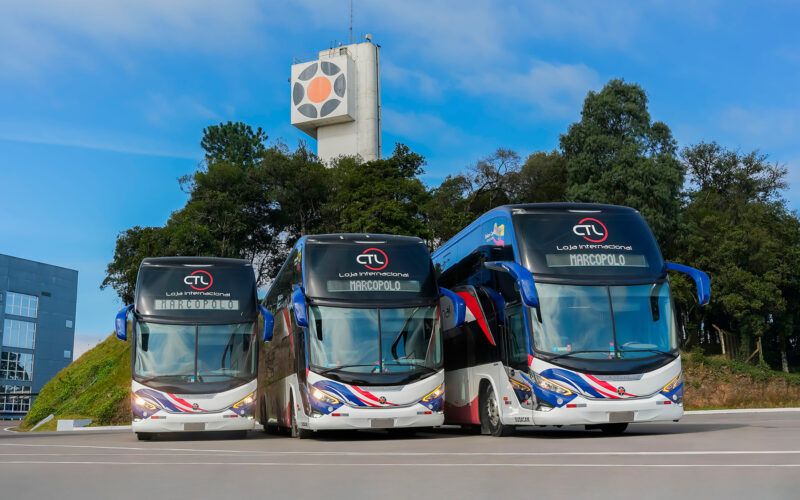 Marcopolo exporta 19 ônibus do modelo Paradiso G8 1800 DD para o Equador