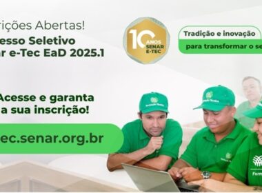 nao perca inscricoes abertas para cursos tecnicos do senar 2025