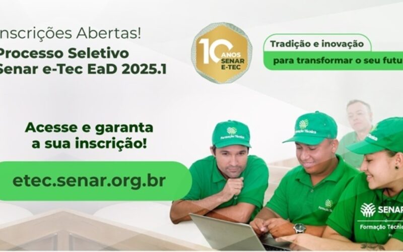 nao perca inscricoes abertas para cursos tecnicos do senar 2025