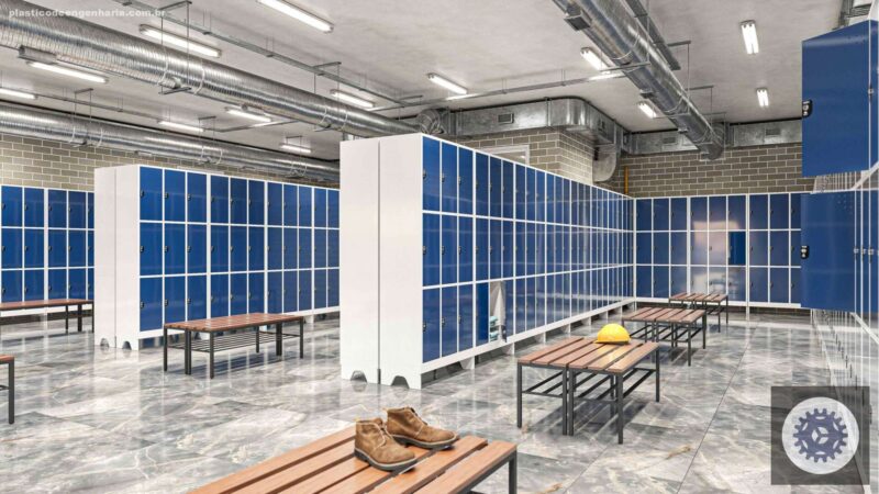 Plástico PEAD em Vestiários Industriais: Resistência a Impactos que o Metal Não Oferece