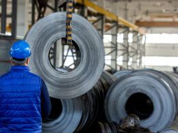worker in blue construction helmet scaled
